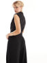 Фото #3 товара Stradivarius tailored wrap waistcoat in black