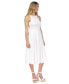 Фото #5 товара Women's Smocked Textured Sleeveless Midi Dress