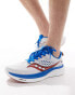 Фото #2 товара Saucony Ride 17 neutral running trainers in white and cobalt