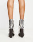 Фото #2 товара Jeffrey Campbell Subculture western boots in silver