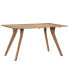 Dining Table 55.1"x31.5"x29.9" Solid Acacia Wood