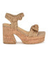 Фото #2 товара Women's Comiele Square Toe Block Heel Wedge Sandals