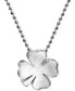 Фото #1 товара Little Faith Clover Pendant Necklace in Sterling Silver
