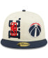 Фото #4 товара Men's Cream, Navy Washington Wizards 2022 NBA Draft 59FIFTY Fitted Hat