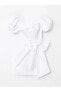 Фото #6 товара Платье женское LC WAIKIKI Mini с квадратным вырезом, короткий рукав