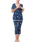 Фото #3 товара Maternity Koi Nursing Pajama Set