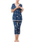 ფოტო #3 პროდუქტის Maternity Koi Nursing Pajama Set