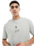 Фото #1 товара ASOS DESIGN relaxed t-shirt in grey with abstract shape chest print