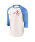 Фото #2 товара Men's White, Light Blue St. Louis Cardinals Backdoor Slider Raglan 3/4-Sleeve T-shirt