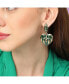ფოტო #3 პროდუქტის Women's Gold Heart Drop Earrings
