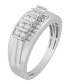 Фото #1 товара Men's Diamond (1/2 ct. t.w.) Ring in 10K White or Yellow Gold