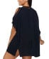 Фото #2 товара Plus Size Tranquillo Cold-Shoulder Cover Up Tunic