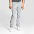 Men's Slim Fit Chino Pants - Goodfellow & Co Light Gray 31x34