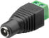 Фото #1 товара Goobay IC Intracom IADAP TB2-DC5521FM - Terminal Block 2-pin - DC (5.50 x 2:10 mm) - Female/Female - Black,Green