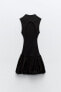 Фото #9 товара Платье объемного кроя в рубчик ZARA
