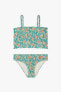 Floral print elasticated bikini - limited edition