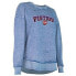 NBA Detroit Pistons Women's Ombre Arch Print Burnout Crew Neck Fleece