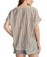 Фото #2 товара Women's Cotton Striped Dolman Popover Shirt