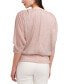 ფოტო #4 პროდუქტის Split-Sleeve Metallic Blouson Top