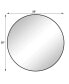 Фото #5 товара 28" Black Metal Framed Circular Wall Mirror