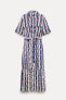 Фото #5 товара Платье из ткани с геометрическим принтом — zw collection ZARA