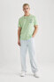 Erkek T-shirt Mint Yeşili B5515ax/gn1133