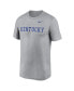 Фото #2 товара Men's Heather Gray Kentucky Wildcats Primetime Legend Wordmark T-Shirt