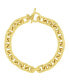 Silver-Plated or 18K Gold-Plated Oval Chain Toggle Bracelet