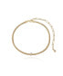 ფოტო #1 პროდუქტის Initial Herringbone 18K Gold Plated Necklace