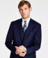 Фото #4 товара $450. Michael Kors Men's Classic Fit Wool Blend Stretch Suit Jacket Navy 46 S