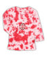 ფოტო #3 პროდუქტის Infant Girls Scarlet Ohio State Buckeyes Tie-Dye Ruffle Raglan Long Sleeve T-shirt and Leggings Set