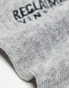 Reclaimed Vintage unisex branded sock in grey marl