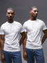 Topman 7 pack classic t-shirt in white