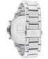 Men's Multifunction Silver-Tone Stainless Steel Watch 43mm