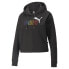 Фото #3 товара Puma Essentials Cropped Rainbow Pullover Hoodie Womens Black Casual Outerwear 84