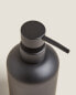 Black resin bathroom soap dispenser