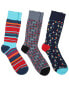 Unsimply Stitched Set Of 3 Crew Sock Men's