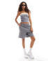 COLLUSION oversized longline sports short in grey grau, 40 - фото #1