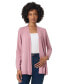 ფოტო #4 პროდუქტის Petite Open-Front Long-Sleeve Cardigan