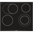 Bosch Serie 8 PKN675DP1D - Black,Stainless steel - Built-in - Ceramic - Glass-ceramic - 4 zone(s) - 4 zone(s)