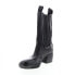 Фото #4 товара A.S.98 Collins A57202-301 Womens Black Leather Slip On Casual Dress Boots 6