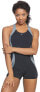 Фото #1 товара Nike Women's 244718 Power Back Legsuit One Piece Swimsuit Size 30/WMS4