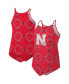 Women's x Wrangler Scarlet Distressed Nebraska Huskers Bandana Tank Top