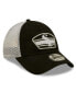 ფოტო #2 პროდუქტის Men's Black, White Chicago White Sox Logo Patch 9FORTY Trucker Snapback Hat