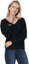 Фото #1 товара NYDJ 274733 Dolman Sleeve V-Neck Sweater Black XS (US 0-2)