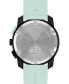 ფოტო #3 პროდუქტის Men's Swiss Chronograph Bold TR90 Light Blue Silicone Strap Watch 44mm
