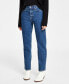 ფოტო #1 პროდუქტის Women's High-Rise Straight-Leg Jeans