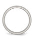 Фото #3 товара Stainless Steel Brushed 5mm Half Round Band Ring