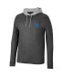 ფოტო #2 პროდუქტის Men's Black Kentucky Wildcats Ballot Waffle-Knit Thermal Long Sleeve Hoodie T-shirt