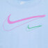 Фото #3 товара Футболка детская Nike с коротким рукавом и логотипом Swoosh в акварельно-голубом цвете